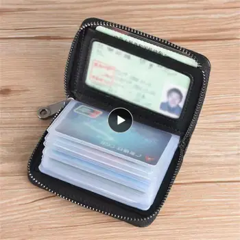 1~10шт карты натуральная кожа коровы анти-кражи держатель кредитной карты чехол органайзер для паспорта бумажник мужчины RFID блокировка кошельки карты