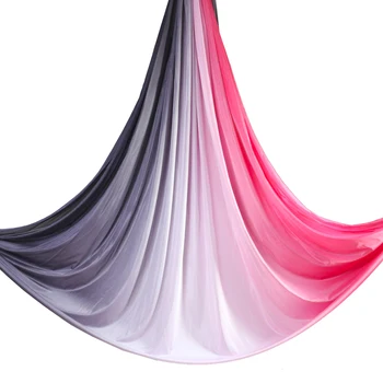 20 Цветов, Профессиональный высококачественный эластичный воздушный гамак для йоги 5 м, шелк для воздушной йоги, гамак для йоги с антигравитацией, качели для йоги