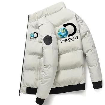 2022 Откройте для себя высококачественное зимнее мужское пальто со стоячим воротником на молнии, уличное утолщенное теплое пальто, мужская уличная куртка-пуховик Harajuku от холода