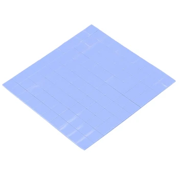 300 шт Силиконовая термопластичная прокладка 10x10x1 мм для изоляции токопроводящего теплоотвода, синий
