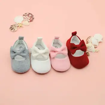 KIMBERA, новые туфли принцессы для маленьких девочек, Свадебные туфли принцессы для крещения, Хлопковые туфли Мэри Джейн для новорожденных, первые ходунки, обувь для малышей
