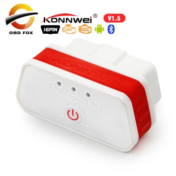 KONNWEI KW901 ELM327 OBD2 Bluetooth Автомобильный диагностический инструмент KW 901 elm 327 wifi для Android/IOS 2017 Новый считыватель кода сканер