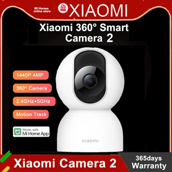 Xiaomi Mi Smart Camera 2 PTZ 360 Градусов 1440P WiFi CCTV IP Веб-Камера 2,4 ГГц 5 ГГц При Низкой Освещенности Полноцветный Домашний Монитор Безопасности Ребенка