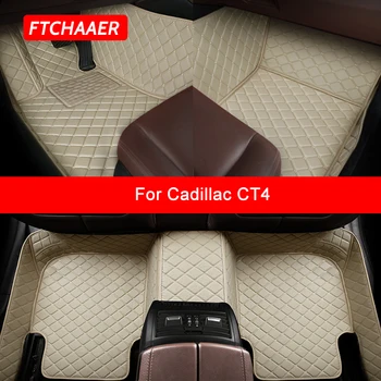 Автомобильные Коврики FTCHAAER на заказ для Cadillac CT4, Автоаксессуары, коврик для ног