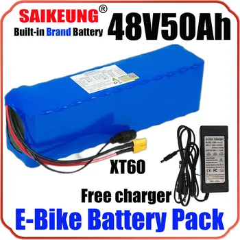 Аккумулятор Ebike 48v 20ah Электрический велосипед 30ah 1000w Akku 15ah 35ah 40ah 2000w Bateria Para 12ah 50ah 250w-3000w Литиевый Аккумулятор