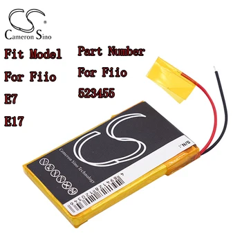 Аккумулятор усилителя Cameron Sino для Fiio E7 E17 Номер детали 523455