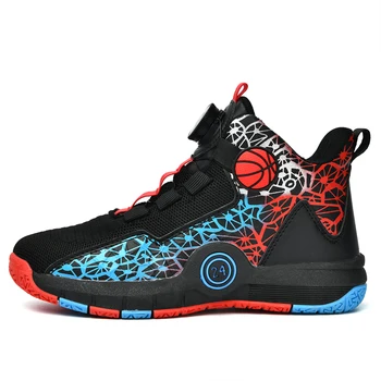 Баскетбольные кроссовки MODX Sneaker для мальчиков, высокие баскетбольные кроссовки с корзиной, детские спортивные теннисные туфли для мальчиков, нескользящая спортивная обувь для бега
