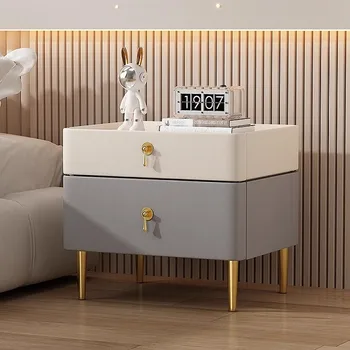 Белая минималистичная Тумбочка, Прикроватная тумбочка в скандинавском современном стиле для спальни, Прикроватные тумбочки Home Hotel Mesita De Noche Мебель для спальни