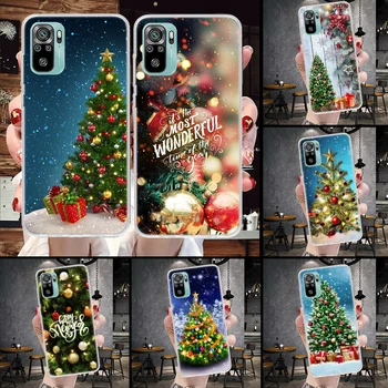Веселая Рождественская Елка Снег Мягкий Чехол Для Телефона Xiaomi Redmi 9A 9C 9T 10A 10C 12 12C 10 9 10X 8A 8 7A 7 6A 6 Pro K40 K20 K30 Чехол