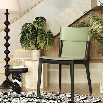 Дизайнерские обеденные стулья для вечеринки, балкон, гостиная на открытом воздухе, пляж, Патио, Эргономичное кресло для педикюра, черная мебель Sillas De Comedor