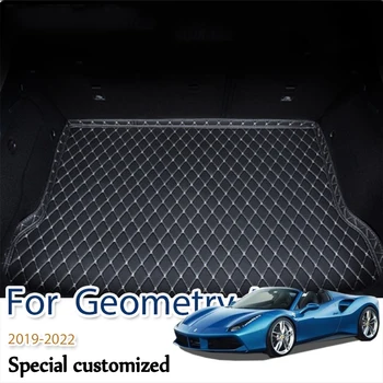 Для Geometry A 2019 2020 2021 High Edge Styling Автомобильный коврик для заднего багажника Кожаный коврик для защиты от грязи с одной защитой