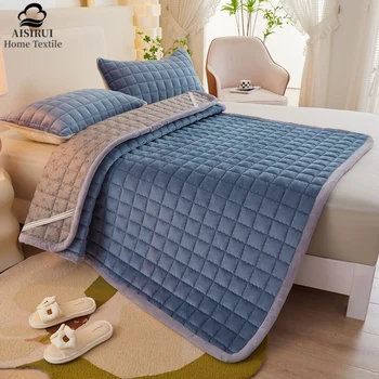 Дышащий нескользящий коврик-татами AISIRUI, хлопковый матрас, ультра мягкий для домашнего использования, складная односпальная двуспальная кровать King Size Home Decor