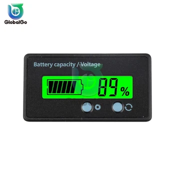 Индикатор емкости литиевой батареи 6-73 В ЖК-индикатор емкости кислотно-свинцовой литиевой батареи, вольтметр, тестер напряжения