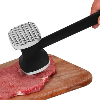 Инструмент для Размягчения Мяса Двусторонний Кухонный Молоток Для Стейка, Киянка С Удобной Ручкой, Прочная Мясорубка Для Размягчения Мяса