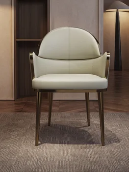 Итальянские легкие обеденные стулья класса люкс, современные и минималистичные балконы, мебель для кабинета, офисные чайные столики, односпальные стулья