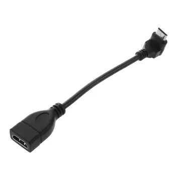 Кабель-адаптер Mini HDMI Male-HDMI Female с 90-градусным преобразователем, кабель-адаптер 1080P