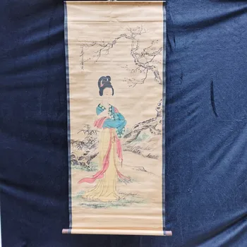 Картина с изображением красивой женщины, написанная вручную Тан Инем, литературным и художественным деятелем