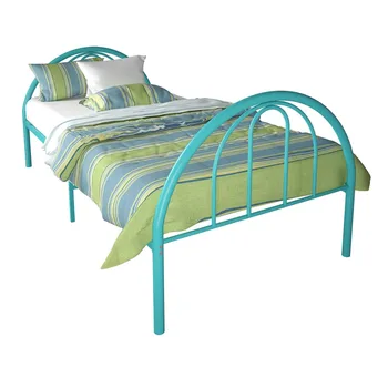 Классическая металлическая кровать, Твин, бирюзовый каркас кровати Brooklyn с местом для хранения bedminton vallop