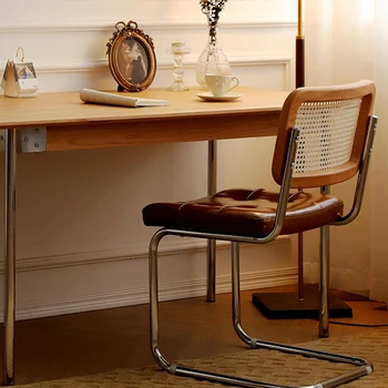Кожаное кресло для гостиной, современный обеденный барный стул в скандинавском стиле, Компьютерные офисные стулья, туалетный столик, мебель для дома Sillas Para Eventos