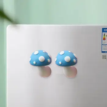 Красивые, не требующие сверления Креативные наклейки с милыми грибами На холодильник, Экологически чистые магнитные наклейки, товары для дома