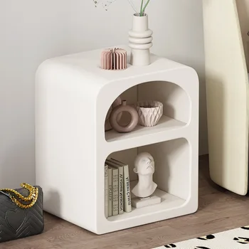 Креативный прикроватный столик White Cave, минималистичные современные деревянные тумбочки для дивана в спальне, Мини-шкаф для хранения мебели для дома