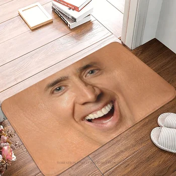 Кухонный нескользящий ковер Nicolas Cage, фланелевый коврик для лица, коврик для входной двери, коврик для украшения пола