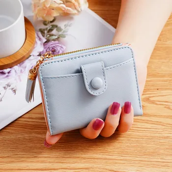 Летний новый женский короткий кошелек в минималистичном стиле, Многофункциональный кошелек для монет, женский футляр для карт с несколькими картами