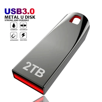Металлический Флеш-Накопитель Usb 3.0 2 ТБ Cle Usb Флэш-Накопители 1 ТБ Высокоскоростной Флешки 512 ГБ Портативный SSD Memoria Usb Флэш-Диск Бесплатная Доставка