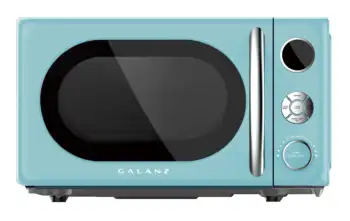 Микроволновая печь Galanz с ретро-столешницей 0,7 куб. футов, 700 Вт, синяя, Новая
