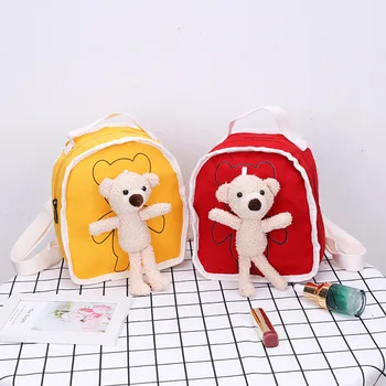 Милая мультяшная детская школьная сумка, мини-детская школьная сумка для детского сада, мультяшная сумка для маленьких животных