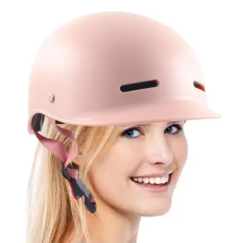 Мотоциклетный шлем с половиной лица, регулируемый размер, безопасная бейсболка для взрослых, Винтажные Летние шлемы для верховой езды на мотоцикле