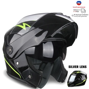 Мотоциклетный шлем унисекс, Сертификация Dot, Двойная линза для шлема Mandarin, шлем North Face, Ls2 Ff358 Valentino Rossi