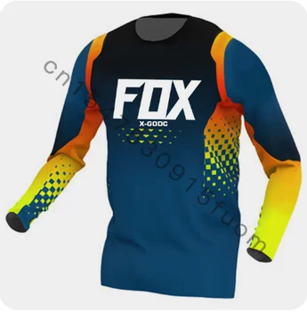 Мужская Велосипедная Быстросохнущая Майка Для Мотокросса DH Off Road Mountain Bike X-GODC Fox Mtb Jersey Enduro Cycling Clothing Downhill Shirt
