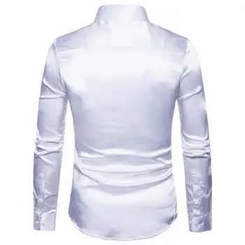 Мужская рубашка-топ, стильные легкие мужские рубашки с длинными рукавами, дышащий минималистичный дизайн, яркие разноцветные для осени