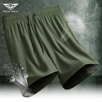 Мужские быстросохнущие тактические шорты, военные водонепроницаемые, впитывающие пот укороченные брюки, Летние дышащие Свободные пляжные брюки для отдыха
