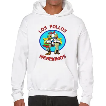 Мужские толстовки Breaking Bad LOS POLLOS Chicken Brothers, хлопковые женские пуловеры весом 320 г, мужские толстовки с капюшоном, одежда в стиле хип-хоп с капюшоном
