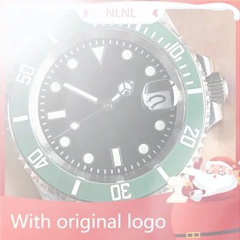 Мужские часы Nlnl 904l из нержавеющей стали с автоматическим механическим керамическим кольцом для часов 40 мм = RLX