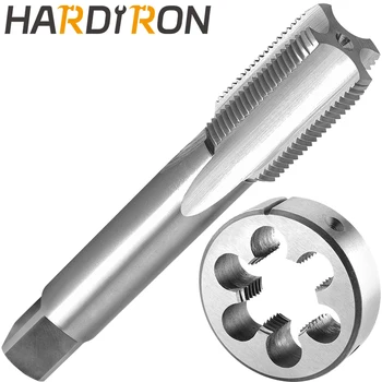Набор метчиков и штампов Hardiron M30 X 1.5 для левой руки, метчик с машинной резьбой M30 x 1.5 и круглая матрица