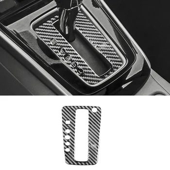 Накладка центральной панели переключения передач из углеродного волокна, декоративная наклейка для Nissan Sentra Sylphy, аксессуары 2016-2019 гг.