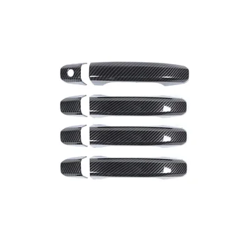 Накладки на наружные дверные ручки, отделка, внешние аксессуары для Chevy Silverado GMC Sierra 2014-2020, ABS из углеродного волокна