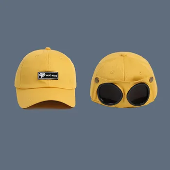 Новая Авиаторская шляпа Летние Индивидуальные очки Бейсбольная кепка Женские солнцезащитные очки Унисекс Мужская кепка Бейсбольная кепка для мальчиков