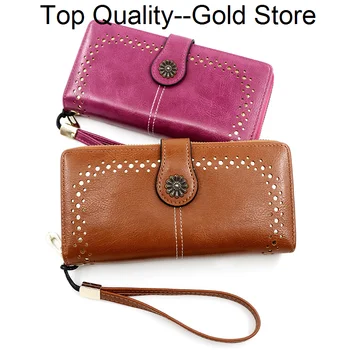 Новый деловой длинный кошелек, женская модная сумка большой емкости из искусственной кожи, сумка для мобильного телефона, сумка для карт