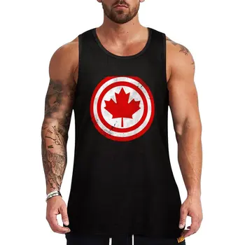 Новый капитан Канада (Distressed) Майка, спортивная одежда, мужская одежда для фитнеса, мужская одежда для тренажерного зала, мужские футболки, футболка для мужчин