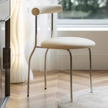 Обеденные стулья минималистского дизайна Nordic Luxury Household Современный креативный обеденный стул Для спальни Silla Comedor Мебель для дома WZ50DC