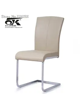 Обеденный стул Kehao из нержавеющей стали экономичный современный простой обеденный стол стул бытовой железный стул со спинкой и луком