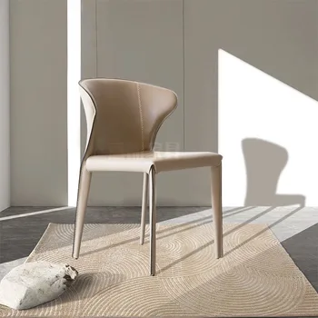 Обеденный стул в помещении, дизайнерская минималистичная библиотечная подушка, стулья для квартиры, Спальня, Салон Sillas De Comedor, Мебель для дома