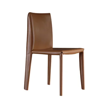 Обеденный стул в скандинавском стиле из искусственной кожи, Кухонный салон, Эргономичный дизайн, Офисный обеденный стул, современная роскошная мебель для дома Sillas