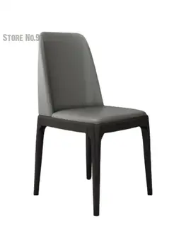 Обеденный стул из массива дерева в скандинавском стиле, Легкий Роскошный стул с мягкой спинкой, Простой обеденный стол в ресторане отеля, современный Чистый Красный