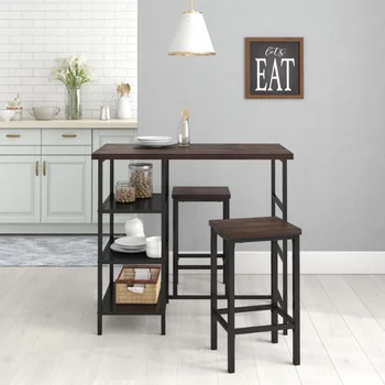 Основные Столовые приборы для паба из 3 предметов, высота стойки с барными стульями без спинок, кухонный стол для эспрессо и стулья