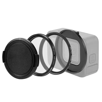 Переходное кольцо для фильтра объектива Go Pro 9 из алюминиевого сплава 52 мм UV CPL для Gopro Hero 11 10 9, Аксессуары для экшн-камеры черного цвета